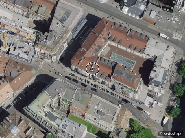 Luftbild Rue du Vieux-Collège 7, Genève