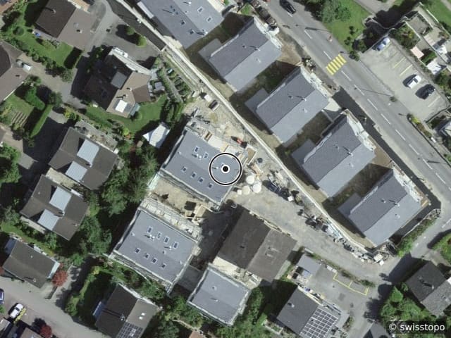 Luftbild Hintere Gasse 16b, Spiez