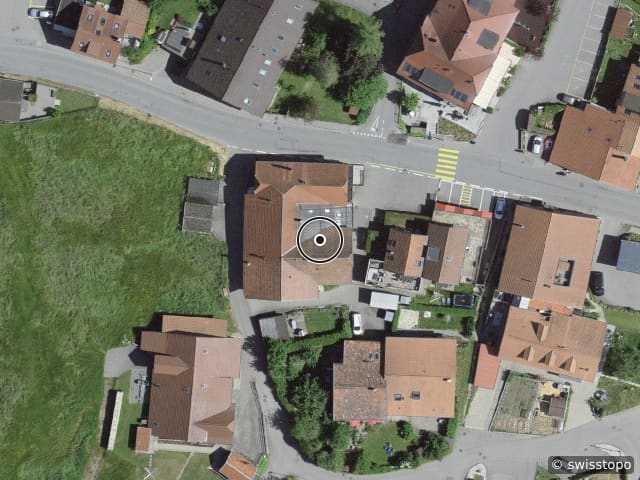 Luftbild Route Principale 107, Sorens