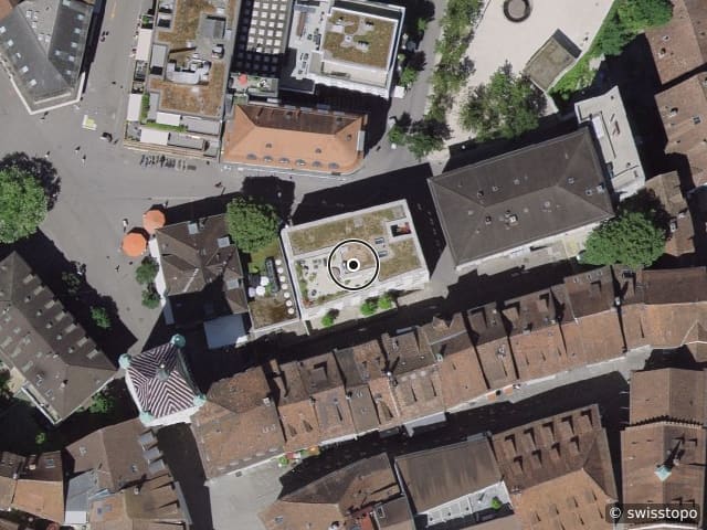 Luftbild Theaterplatz 2, Baden