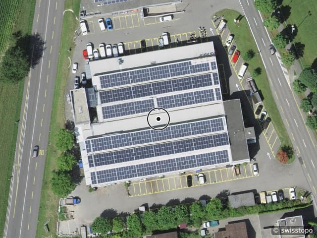 Luftbild Oberrohrdorferstrasse 1c, Dättwil AG