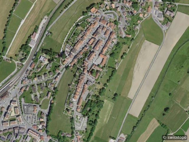 Luftbild Romont FR