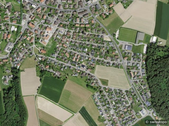 Luftbild Gurmels