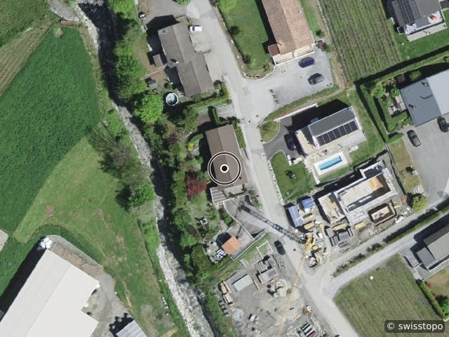 Luftbild Route de la Rameau 11, Chamoson