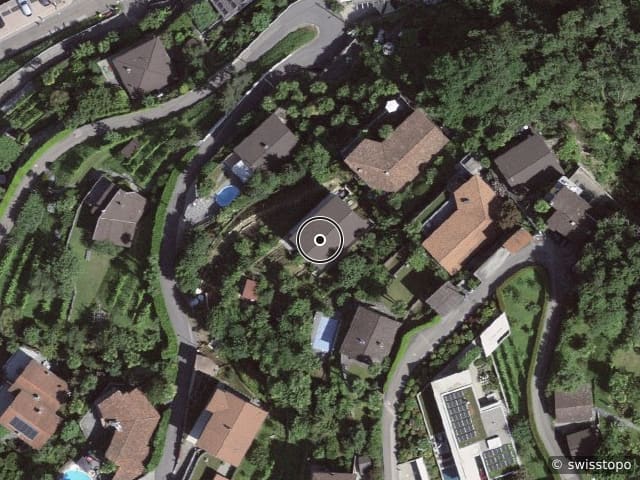 Luftbild Via Cheventino 13, Gerra Gambarogno