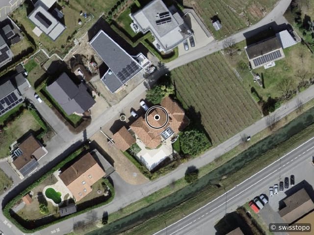 Luftbild Chemin des Ceps 13, Fully