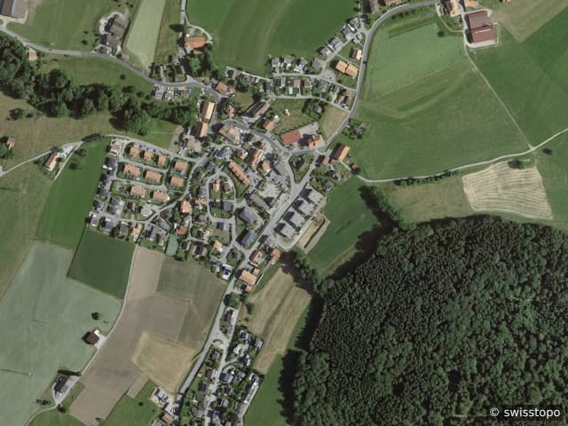 Luftbild Arconciel