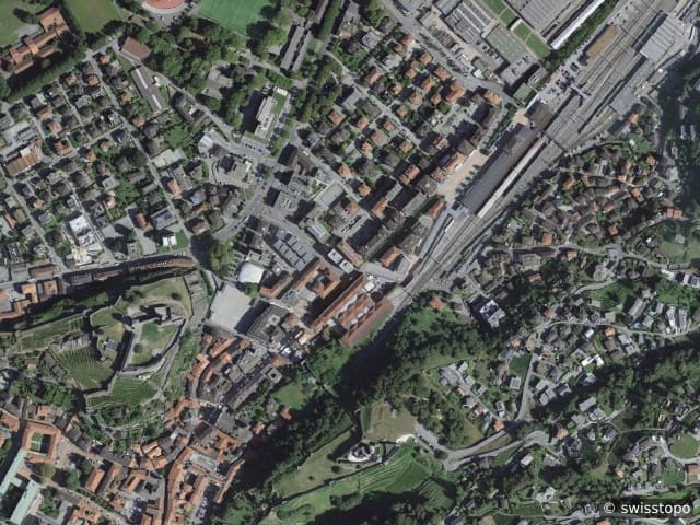 Luftbild Viale Stazione 17B, Bellinzona