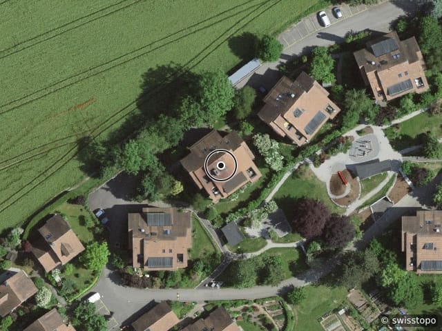 Luftbild Route Bel-Air 24, Marly