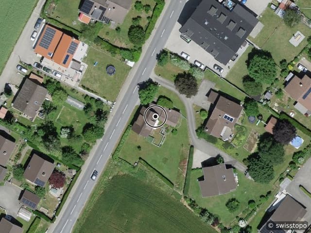 Luftbild Rue du Musée 43, Coffrane