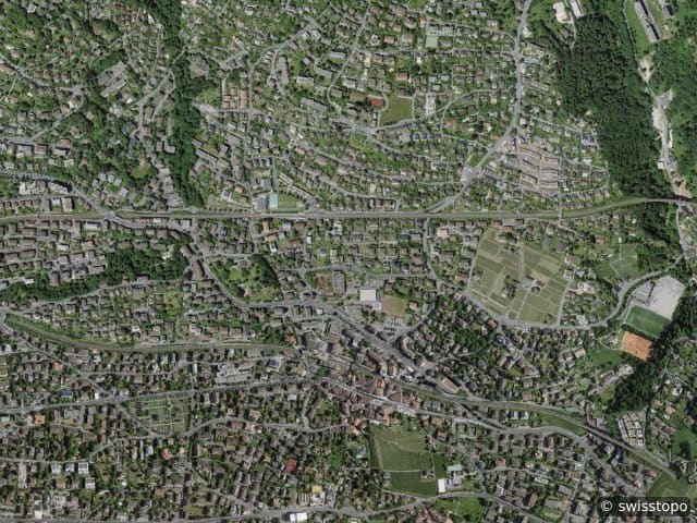 Luftbild: das Gebiet
