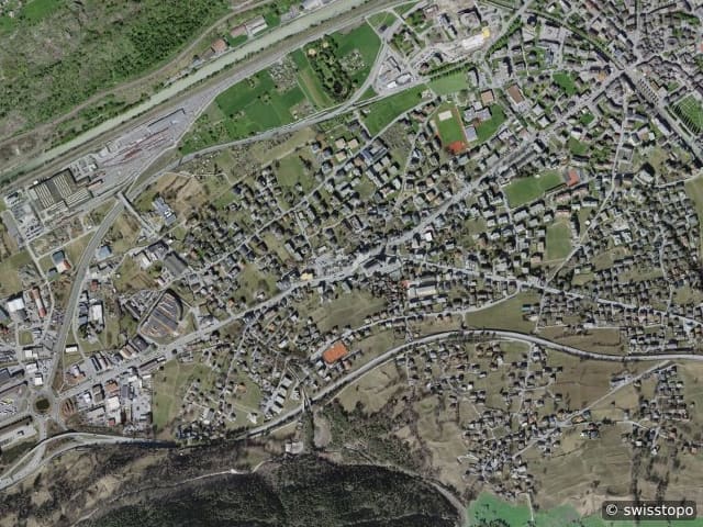 Luftbild Brig-Glis