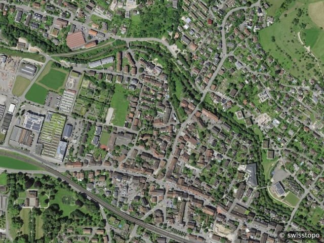 Luftbild: das Gebiet