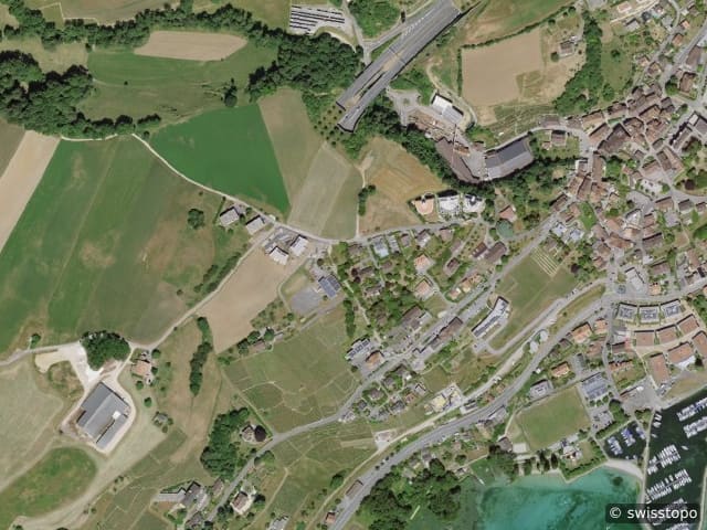 Luftbild St-Aubin-Sauges