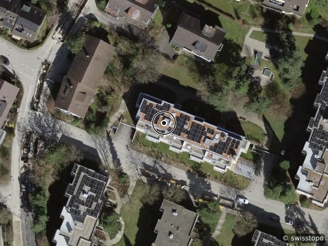 Luftbild Am Holbrig 7, Zürich