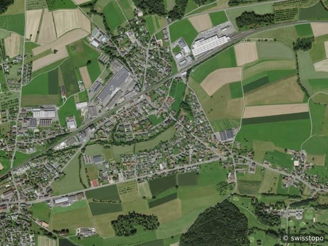 Luftbild Erlen