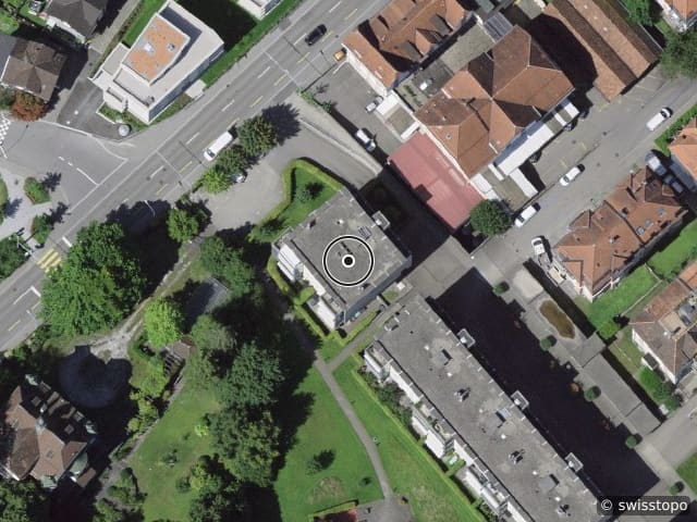 Luftbild Burgstrasse 91, St. Gallen