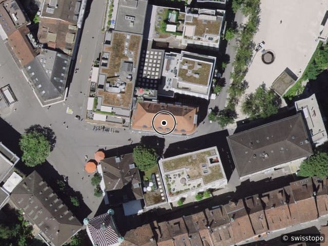 Luftbild Theaterplatz 1, Baden