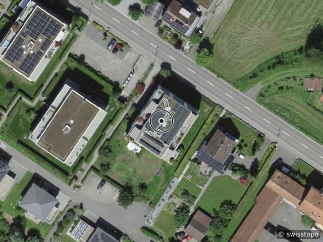 Luftbild Alte Landstrasse 24, Scherzingen
