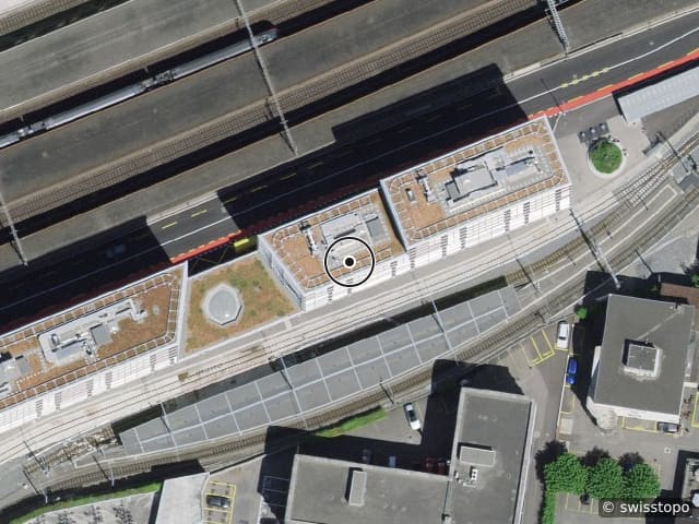Luftbild Hintere Bahnhofstrasse 48, Aarau