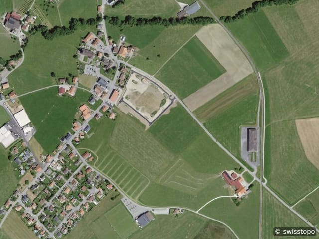 Luftbild Sâles (Gruyère)