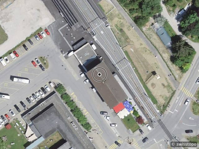 Luftbild Place de la Gare 2, Pringy
