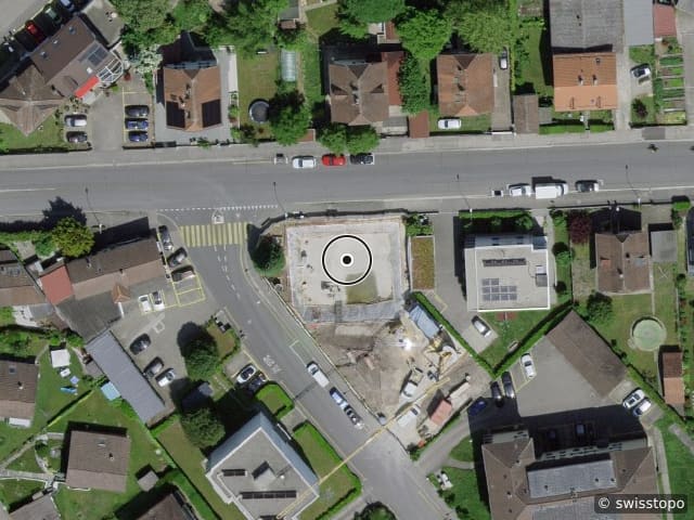 Luftbild Rue d'Orbe 75, Yverdon-les-Bains