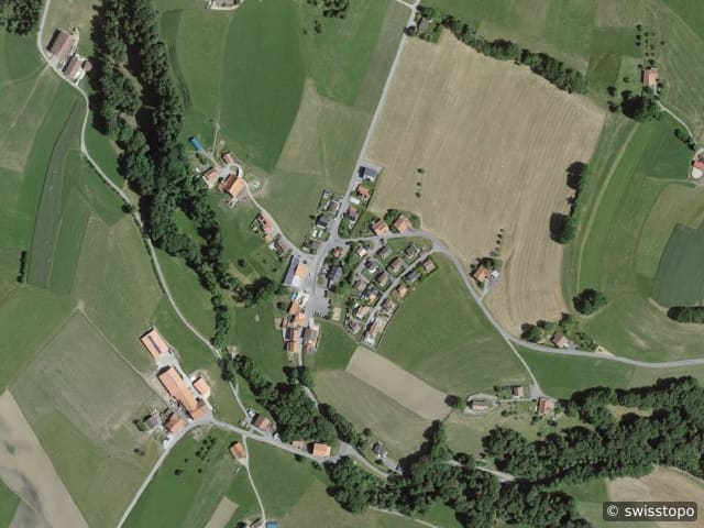 Luftbild Grangettes-près-Romont