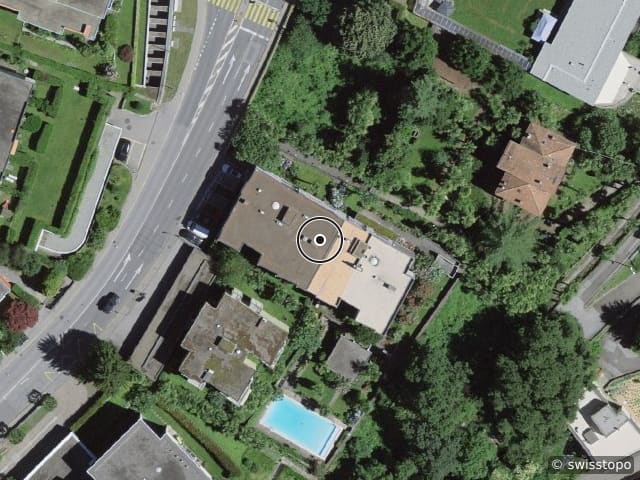 Luftbild Via Tesserete 44, Lugano