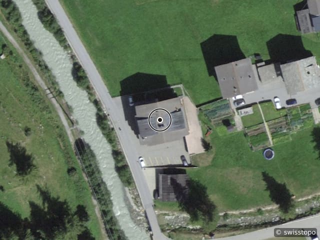 Luftbild Dammstrasse 25, Saas-Grund