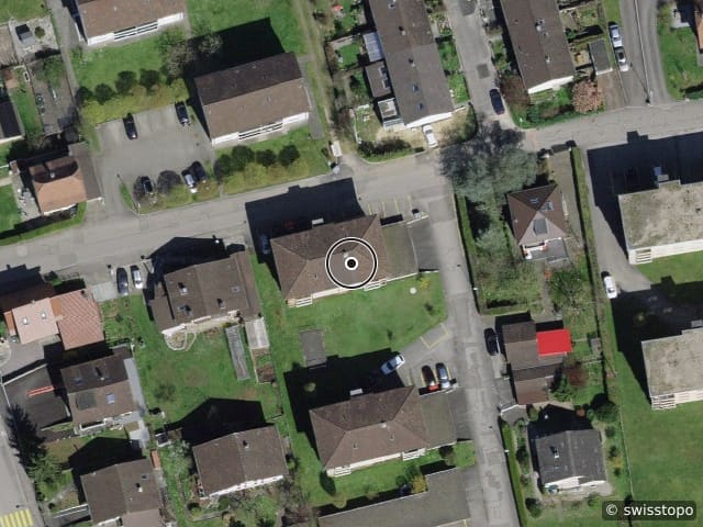 Luftbild Rue de la Paix 24, Delémont