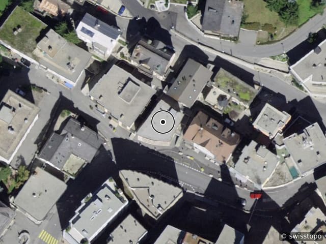 Luftbild Plazza dal Mulin 6, Sankt Moritz