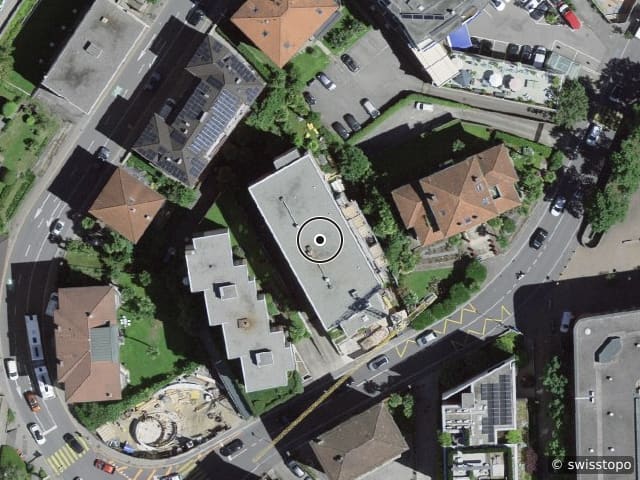 Luftbild Via Antonio Adamini 26, Lugano
