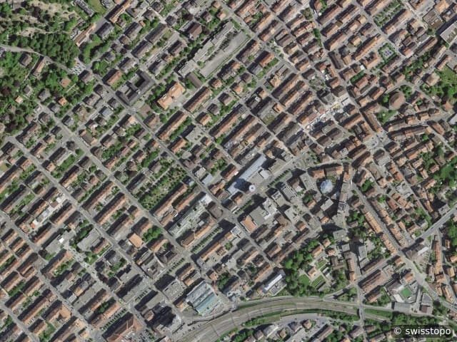 Luftbild Avenue Léopold-Robert 145b, La Chaux-de-Fonds
