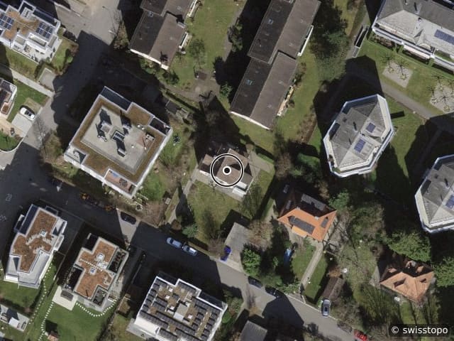Luftbild Meientalstrasse 66, Zürich