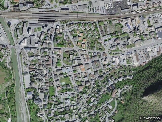 Luftbild Visp