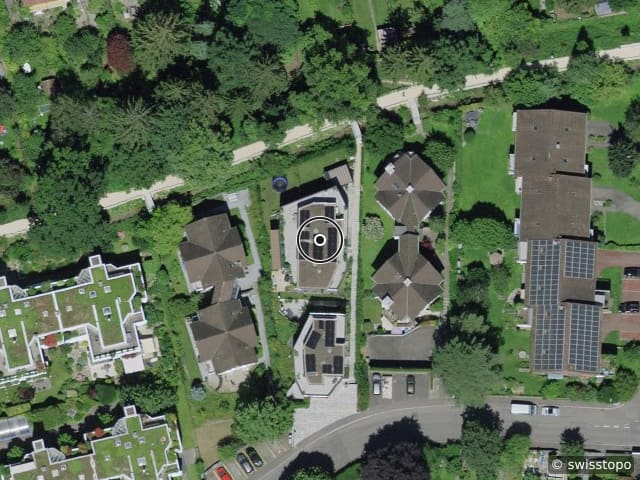 Luftbild Tiefengrabenstrasse 34, Binningen