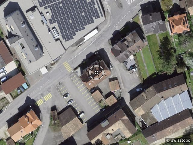 Luftbild Rue des Oeuches 25, Moutier