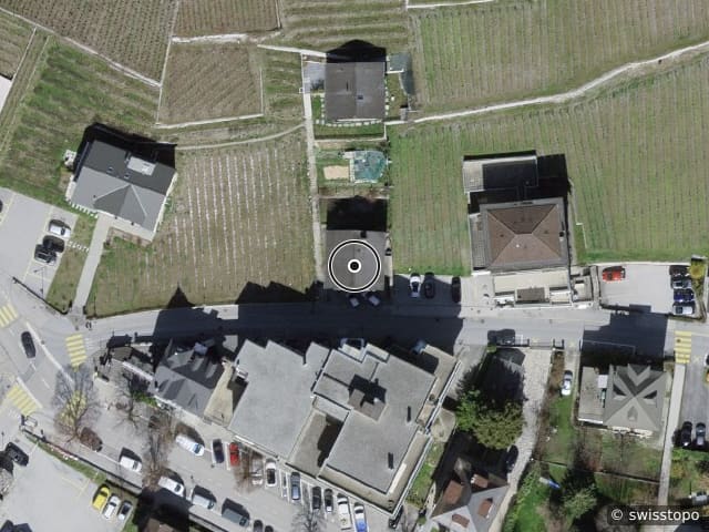 Luftbild Rue Beausite 14, SIERRE