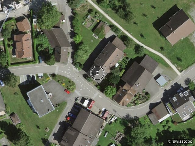 Luftbild Unterdorfstrasse 30, Oberwil-Lieli