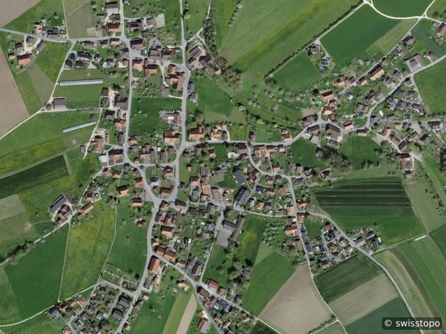 Luftbild Oberwil b. Büren