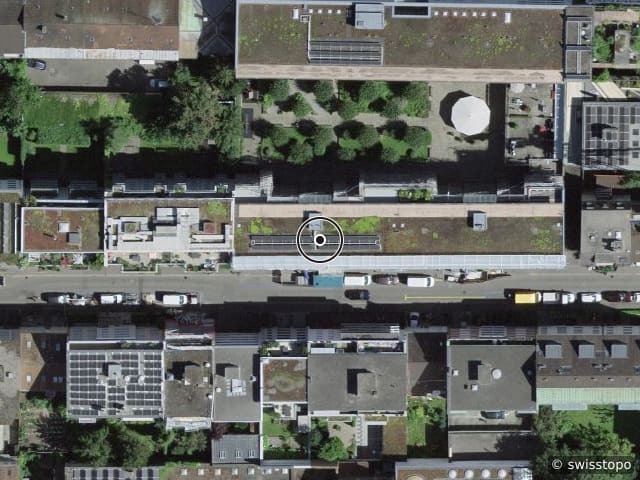 Luftbild Markgräflerstrasse 47, Basel