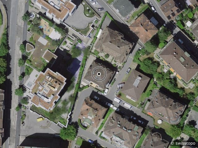 Luftbild Avenue de Riant-Mont 13, Lausanne