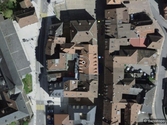 Luftbild Avenue d'Agaune 38B, St-Maurice
