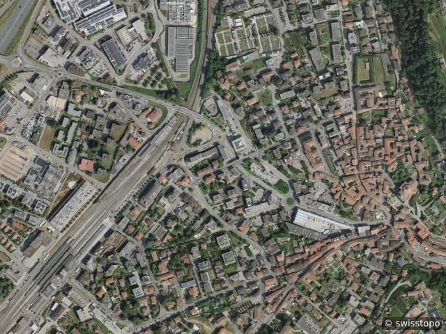 Luftbild Via 1, Mendrisio