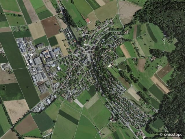 Luftbild Büron