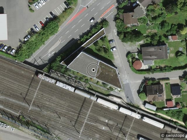 Luftbild Sophie Hämmerli-Strasse 25, Lenzburg