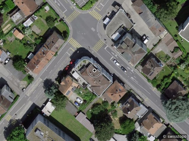Luftbild Rue du Midi 12, Yverdon-les-Bains