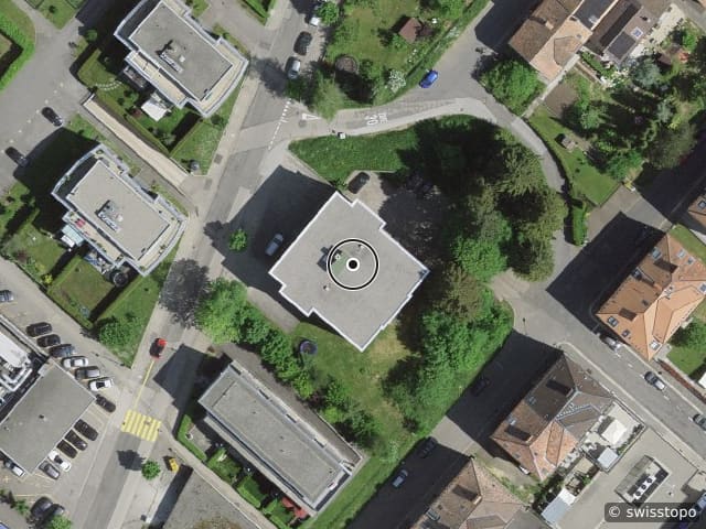 Luftbild Rue Philippe-Henri-Mathey 20, La Chaux-de-Fonds