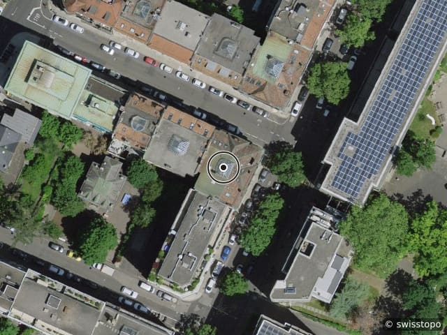 Luftbild Rue de l'Encyclopédie 10, Genève